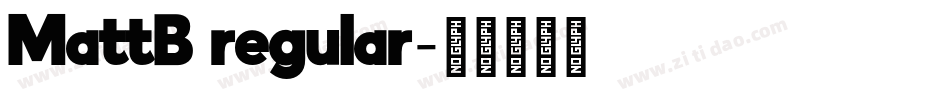 MattB regular字体转换